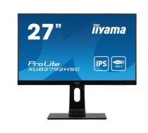 Iiyama iiyama ProLite XUB2792HSC-B1 - LED monitor - 27'' - 1920 x 1080 Full HD (1080p) @ 75 Hz - IPS - 250 cd / m² - 1000:1 - 4 ms - HDMI, DisplayPort, USB-C - speakers - black