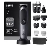 Braun Braun 13in1 Grooming Kit All-in-One Series 7 AIO7560 Cordless Number of length steps 14 Black/Grey