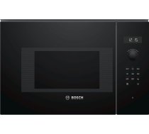 Bosch Microwave Oven BFL524MB0 20 L, Retractable, Rotary knob, Touch Control, 800 W, Black, Built-in, Defrost function