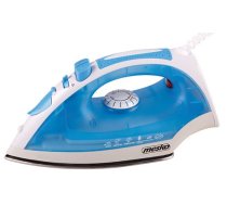 Mesko Iron MS 5023 Blue/White, 2200 W, With cord, Anti-scale system, Vertical steam function