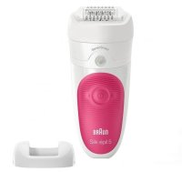 Braun Epilator Silk-épil 5 SE5500 Operating time (max) 30 min Bulb lifetime (flashes) Not applicable Number of power levels 1 Wet&Dry White/Pink