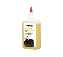 Fellowes | Shredder Oil 355 ml | For use with all cross-cut and micro-cut shredders. Oil shredder each time wastebasket is emptied or a minimum of twice a month. Plastic squeeze bottle with extended nozzle ensures complete coverage