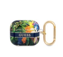 Guess Apple Airpods 3 TPU Flower Print Case Blue
