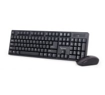 Gembird KBS-W-01 Keyboard and Mouse Set, Wireless, Mouse included, Batteries included, US, Black, Numeric keypad, 390 g