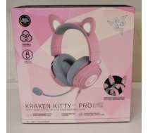 Razer SALE OUT. Kraken V2 Pro, Kitty Edition, Gaming Headset, Wired, Quartz, UNPACKED, USED, DIRTY, SCRATCHED | Wired | Over-Ear | UNPACKED, USED, DIRTY, SCRATCHED