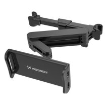 Wozinsky adjustable tablet or phone headrest holder Black