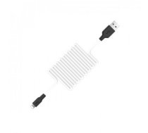 Hoco X21 Silicone iP charging cable Black White