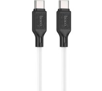 Hoco X90 Cool 60W silicone charging data cable for Type-C to Type-C White