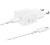 Samsung USB-C 25W Travel Charger + USB-C Data Cable EP-T2510XWE White