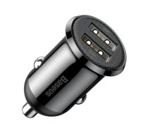 Baseus Baseus Grain Pro car charger 2x USB 4.8 A black (CCALLP-01)