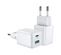 Joyroom Joyroom wall charger (EU plug) USB / USB Type C 30W Power Delivery QuickCharge 3.0 AFC FCP white (L-QP303)