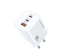 Wozinsky Wozinsky CGWCW 65W USB-A / 2 x USB-C GaN wall charger - white