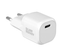 Silver Monkey Silver Monkey Mini USB-C 20W PD wall charger - white