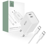 Tech-Protect Tech-Protect C35W 2x USB-C PD 35W network charger with USB-C / USB-C cable - white