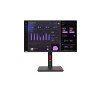 Lenovo ThinkVision T24i-30 23.8 '', IPS, FHD, 1920 x 1080, 16:9, 4 ms, 250 cd/m², Black, 60 Hz, HDMI ports quantity 1