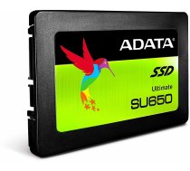 ADATA SSD||SU650|120GB|SATA 3.0|Write speed 450 MBytes/sec|Read speed 520 MBytes/sec|2,5''|TBW 70 TB|MTBF 2000000 hours|ASU650SS-120GT-R