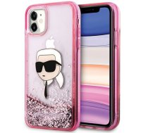 Karl Lagerfeld Karl Lagerfeld Glitter Karl Head iPhone 11/XR Case - Pink