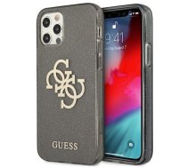 Guess Guess GUHCP12LPCUGL4GBK iPhone 12 Pro Max 6.7'' black/black hard case Glitter 4G Big Logo