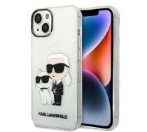 Karl Lagerfeld Karl Lagerfeld Glitter Karl&Choupette case for iPhone 14 Plus - transparent