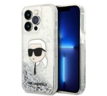 Karl Lagerfeld Karl Lagerfeld Glitter Karl's Head case for iPhone 14 Pro Max - silver