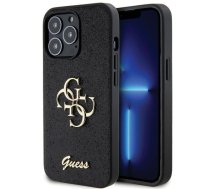 Guess Guess GUHCP13LHG4SGK case for iPhone 13 Pro / 13 - black Glitter Script Big 4G