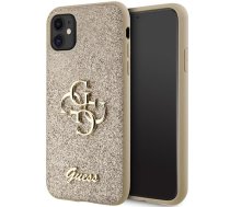 Guess Guess GUHCN61HG4SGD case for iPhone 11 / Xr - gold Glitter Script Big 4G