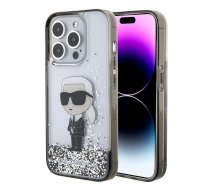 Karl Lagerfeld Karl Lagerfeld Liquid Glitter Ikonik case for iPhone 15 Pro - transparent