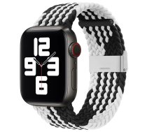 iLike Watch 42/44/45mm Braided Fabric Strap Black White