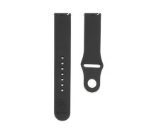 Connect 20mm Silicone Loop Watch Strap (S/M 110mm) Black