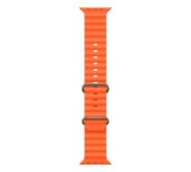 iWear S1 Grooved Soft Silicone 20mm strap for Apple Watch 49mm / 45mm / 44mm / 42mm Orange