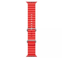 iWear S1 Grooved Soft Silicone 20mm strap for Apple Watch 49mm / 45mm / 44mm / 42mm Red