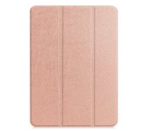 iLike Galaxy Tab S9 Plus 12.4 Tri-Fold Eco-Leather Stand Case Rose Gold