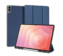 Dux Ducis Samsung Galaxy Tab S11 Ultra Domo Series Tri-fold Stand PU Leather Tablet Cover Blue