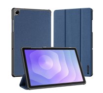 Dux Ducis Galaxy Tab A9 Plus / Tab A11 Plus Domo Series Tri-fold Stand PU Leather Tablet Cover Blue