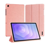 Dux Ducis Galaxy Tab A9 Plus / Tab A11 Plus Domo Series Tri-fold Stand PU Leather Tablet Cover Pink