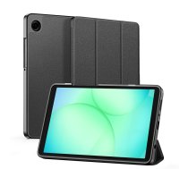 Dux Ducis Samsung Galaxy Tab A9 / Tab A11 Domo Series Tri-fold Stand PU Leather Tablet Cover Black
