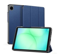 Dux Ducis Samsung Galaxy Tab A9 / Tab A11 Domo Series Tri-fold Stand PU Leather Tablet Cover Blue
