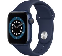 Apple Watch Series 6 GPS, 40mm Aluminium Case with Deep navy Sport Band Blue
