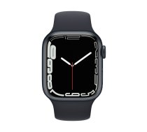 Apple Watch Series 7 GPS, 41mm Midnight Aluminium Case with Sport Band - Regular Midnight