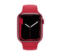 Apple Watch Series 7 GPS, 45mm (PRODUCT)RED Aluminium Case with Sport Band - Regular (PRODUCT) Red