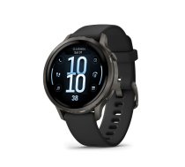 Garmin Venu 4 - 41mm, Slate with Black Silicone Band sports watch