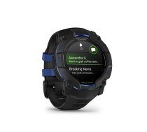 Garmin Instinct 3 – 50 mm, Supernova Edition, AMOLED, Black / Bolt blue sports watch