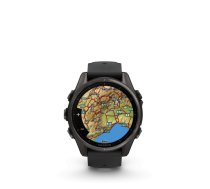 Garmin Fenix 8 – 43 mm, AMOLED Sapphire, Carbon grey DLC titanium with Black/pebble grey silicone band/ 010-02903-21