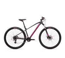 Kalnu velosipēds Rock Machine 29 Catherine 10-29 pelēks/rozā (L)