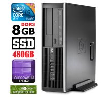 HP 8100 Elite SFF i5-650 8GB 480SSD GT1030 2GB DVD WIN10Pro