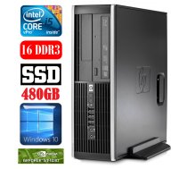 HP 8100 Elite SFF i5-650 16GB 480SSD GT1030 2GB DVD WIN10