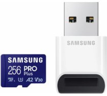 Atmiņas karte Samsung microSDXC 256GB Pro Plus + USB Adapter