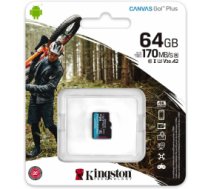 Atmiņas karte Kingston Canvas Go Plus MicroSDXC 64GB