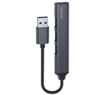 Adapteris Savio USB-A – 3 × USB-A 2.0 / 1 × USB-A 3.1 GEN 1 HUB AK-70
