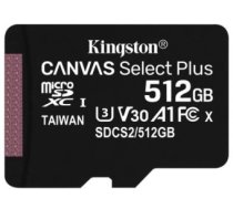 Atmiņas karte Kingston Micro SDXC 512GB Canvas Select Plus
